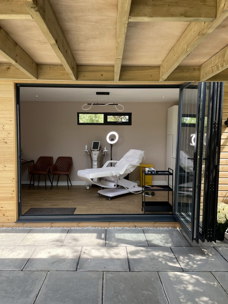 Claire Emmerson's Beautiful Bespoke Treatment Room at Clarity Cosmetics